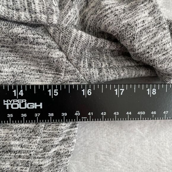 Express Sweater Womens Extra Small Heather Grey Cropped Full Zip Mock Neck* - Picture 12 of 13